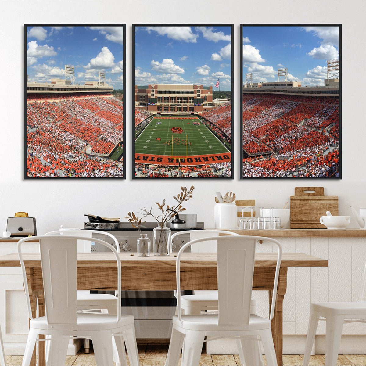 Oklahoma State Cowboys Football Team Print - Stillwater