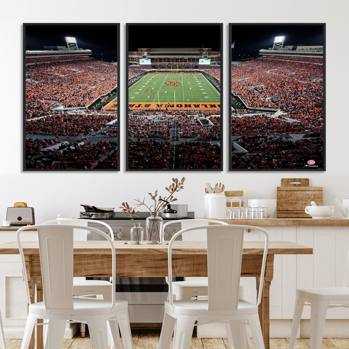 Oklahoma State Cowboys Canvas Print, Football Team Print -