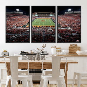 Oklahoma State Cowboys Canvas Print, Football Team Print -