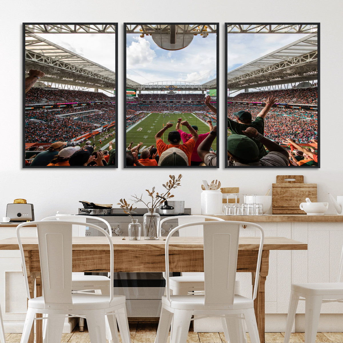 Miami Hurricanes Football Team Wall Art Print - Miami Hard