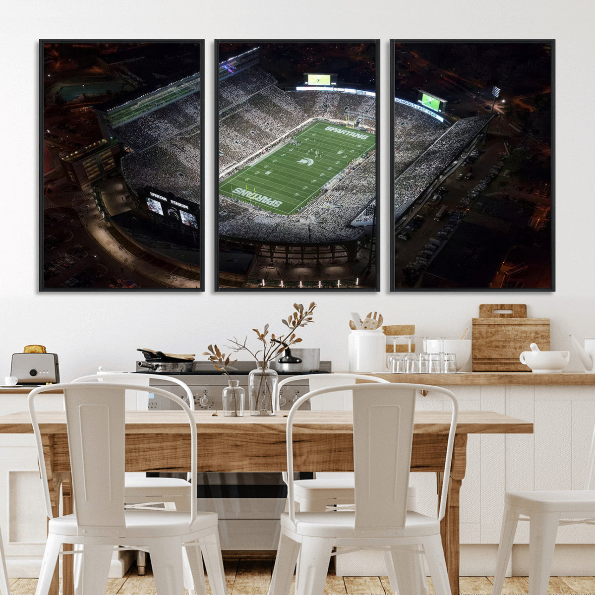 Michigan State Spartans Football Team Print - East Lansing