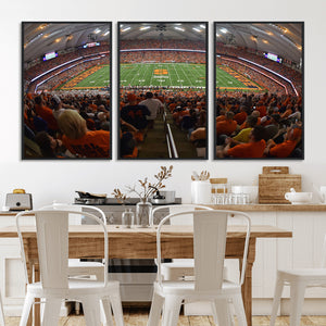 Syracuse University Orange Football Canvas Print, Football