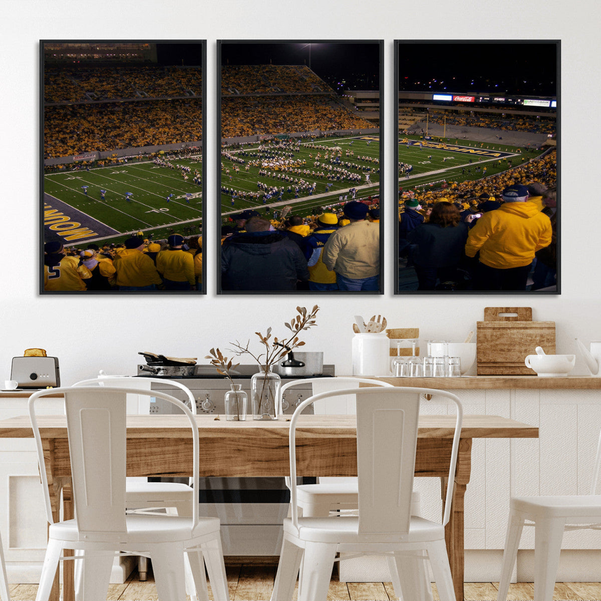 West Virginia Uni Mountaineers Football Team Print - Milan