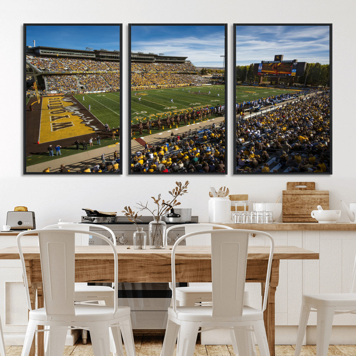 University of Wyoming Cowboys Football Team Print - Laramie