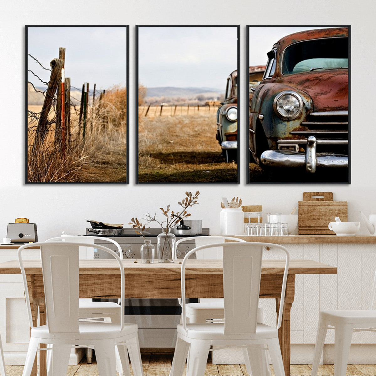 Classic Cars Vintage Wall Art Canvas Print