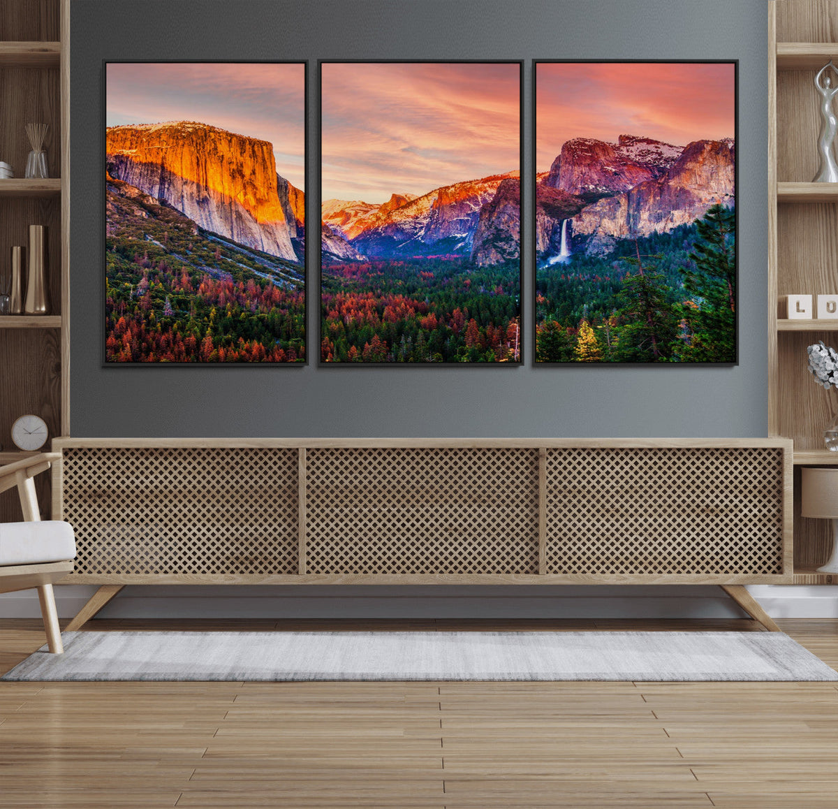 Yosemite Nal Park Wall Art Landscape Canvas Print El Capitan