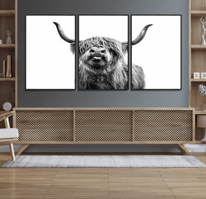 Fanny Scottish Highland Cow Cattle Art Print Farmhouse Wall