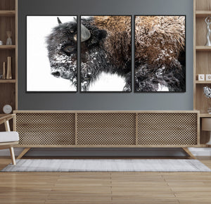 American Bison Wall Art Print – Majestic Buffalo Canvas