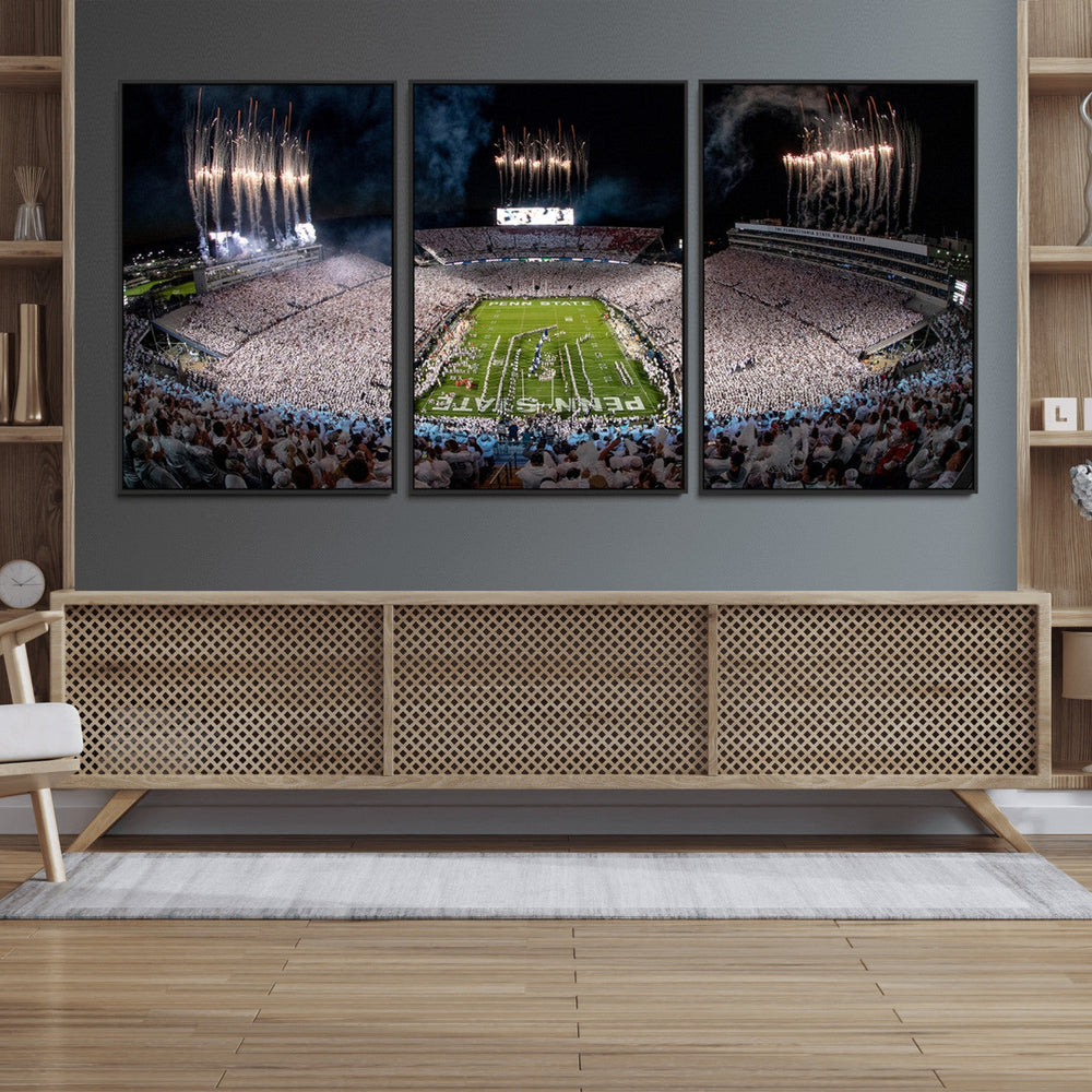 Penn Stadium Football Wall Art Canvas Print, Pennsylvania