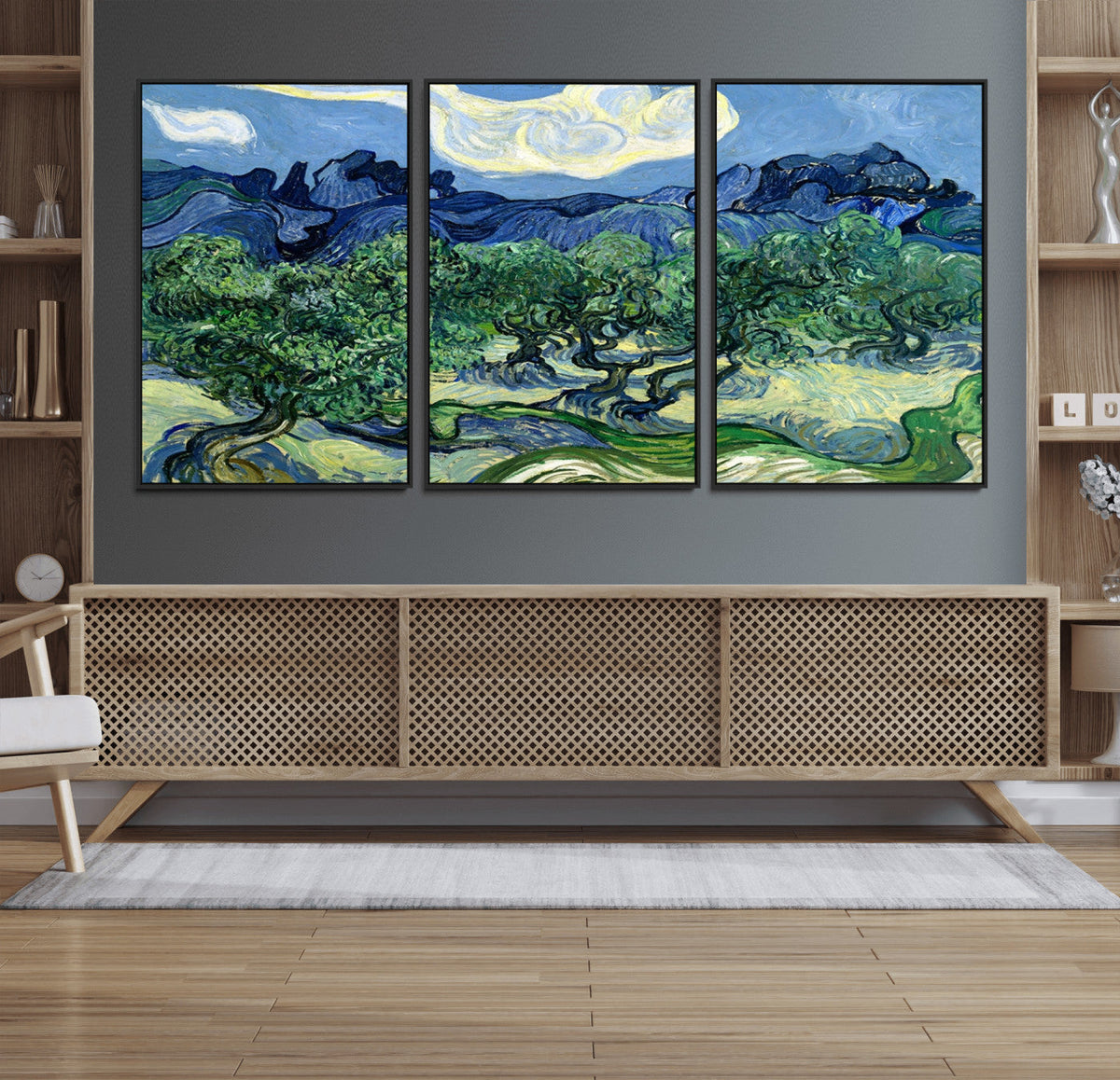 Olive Trees Van Gogh Wall Art Canvas Print