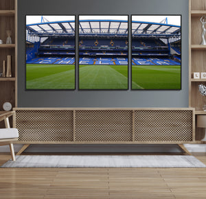 Chelsea FC Soccer Team Print - Stamford Bridge Stadium Wall