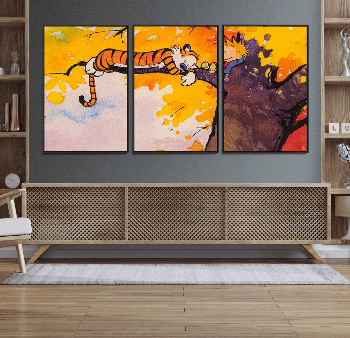 High-Quality Giclee Canvas Print – Framed Calvin Wall Art