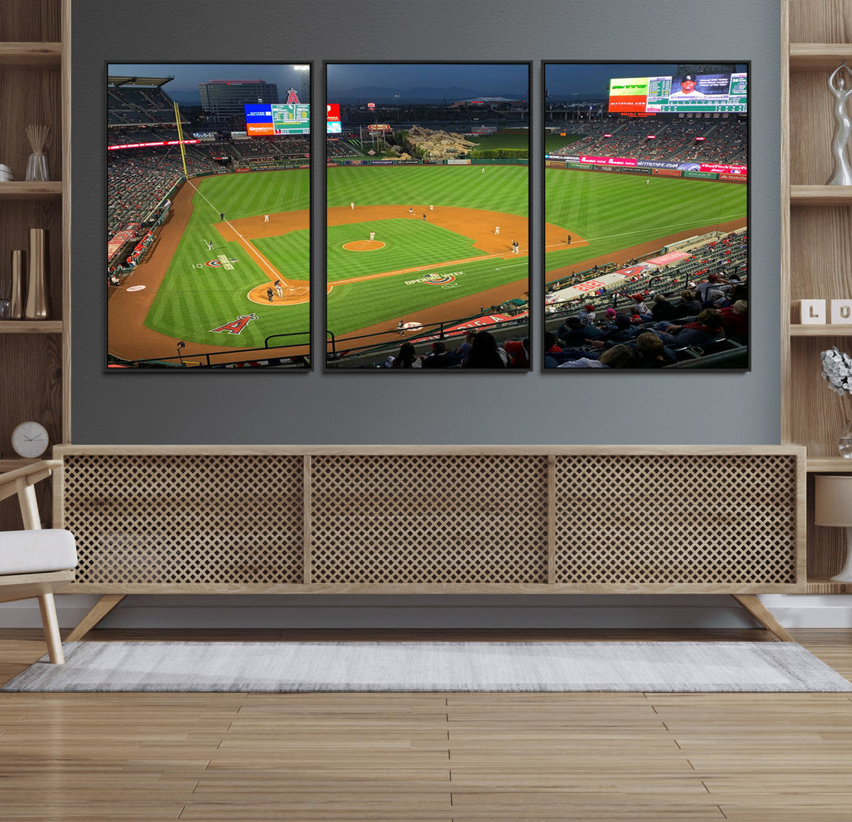 Angel Stadium Aerial Canvas Print – Los Angeles Angels
