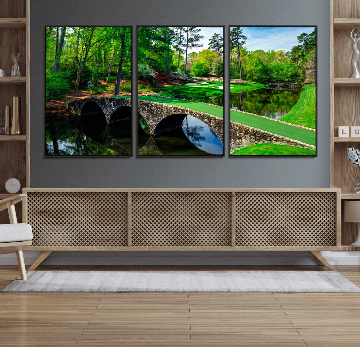 Augusta National Golf Club Wall Art - Panoramic Bridge &