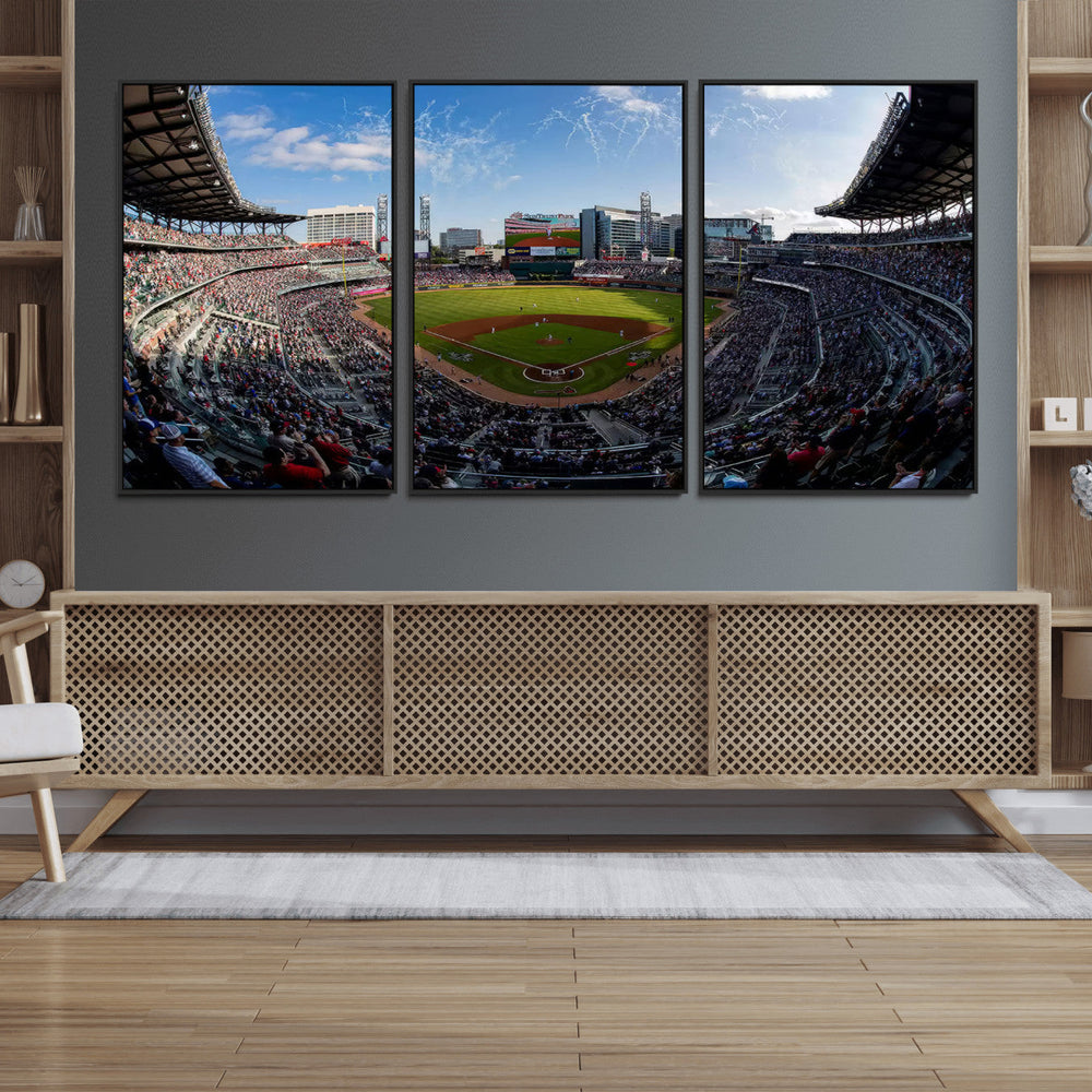 Truist Park Stadium Canvas Wall Art - Atlanta Braves Game