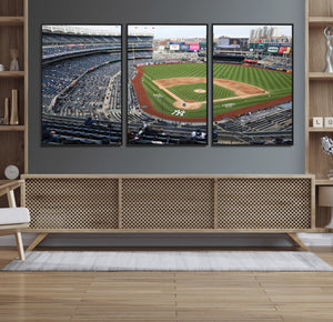 New York Yankees Baseball Team Print - Yankee Stadium Wall