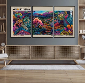 Framed Japanese 1986 Wall Art Print, Yayoi Kusama 1986 Wall