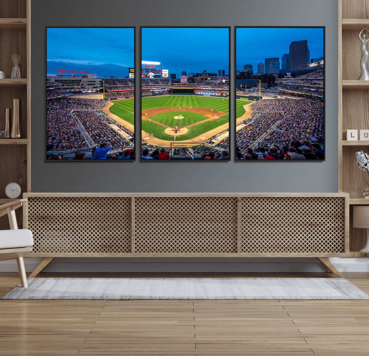 Target Field Stadium Wall Art Canvas Print – Minnesota Twins