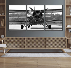 Wall Art Old War Plane Canvas Print