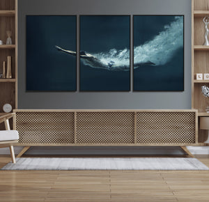 Swimmer Wall Art Canvas Print