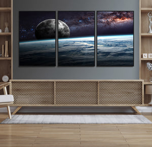Space and Planet Canvas Print