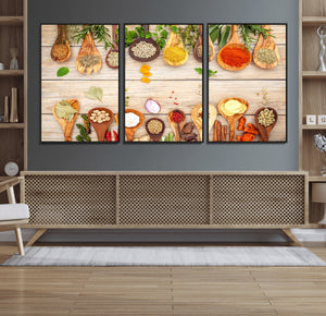 Kitchen Spice on the Table Wall Art, Kitchen Spice Wall Art
