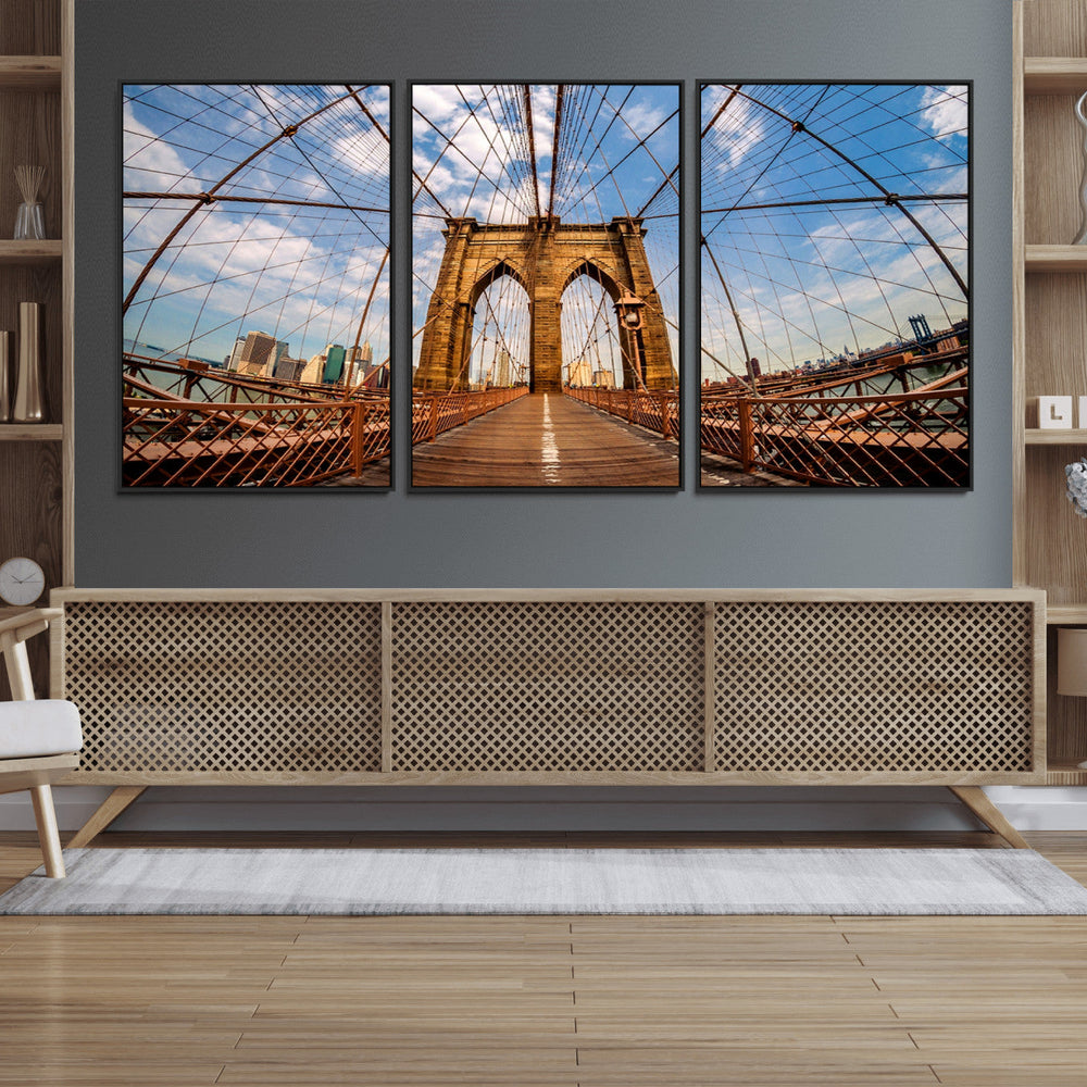 Brooklyn Bridge Manhattan Wall Art Canvas Print