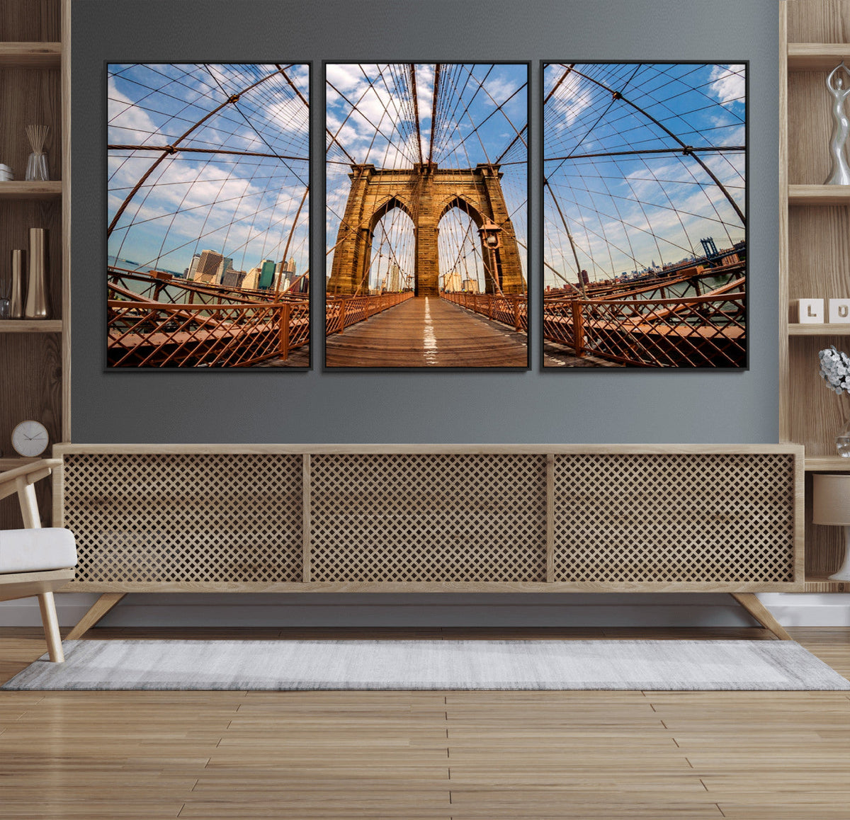 Brooklyn Bridge Manhattan Wall Art Canvas Print