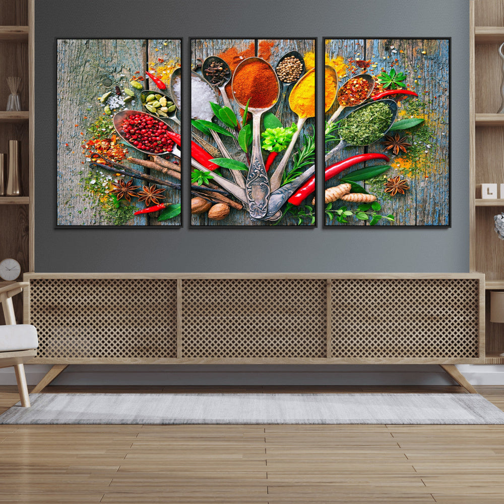 Spoonful of Spices Cooking Wall Art Canvas Print - Vibrant