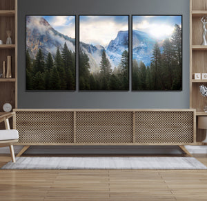 Half Dome Yosemite Calinia Wall Art Canvas Print El Capitan