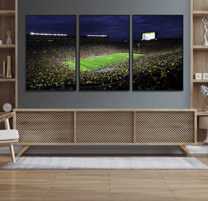 Michigan Wolverines Football Canvas Wall Decor, Football