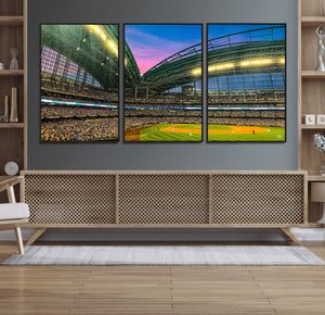 Milwaukee Brewers Baseball Team Print Canvas- American