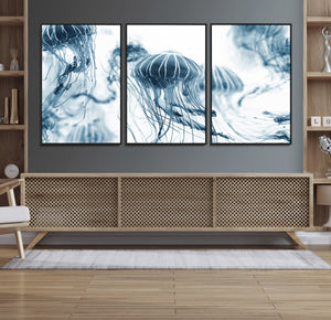 Abstract Jellyfish Canvas Print Wall Art