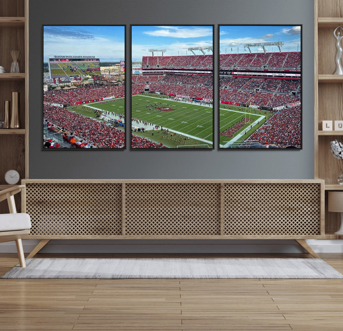 Florida Tampa Raymond James Stadium Wall Art Canvas Print -