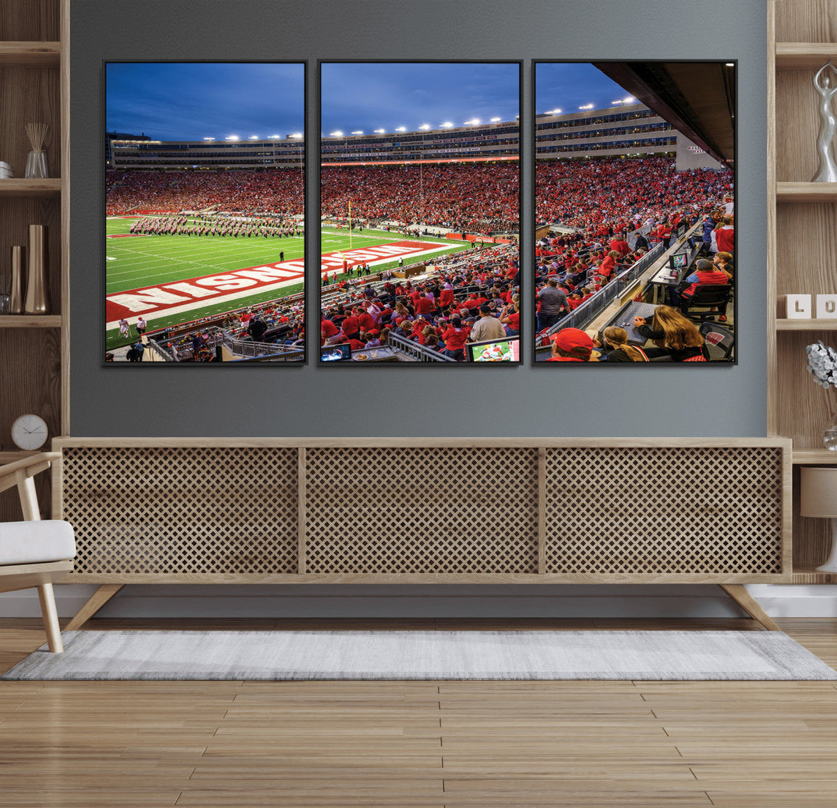 Wisconsin Badgers Football Team Print - Madison Camp Randall