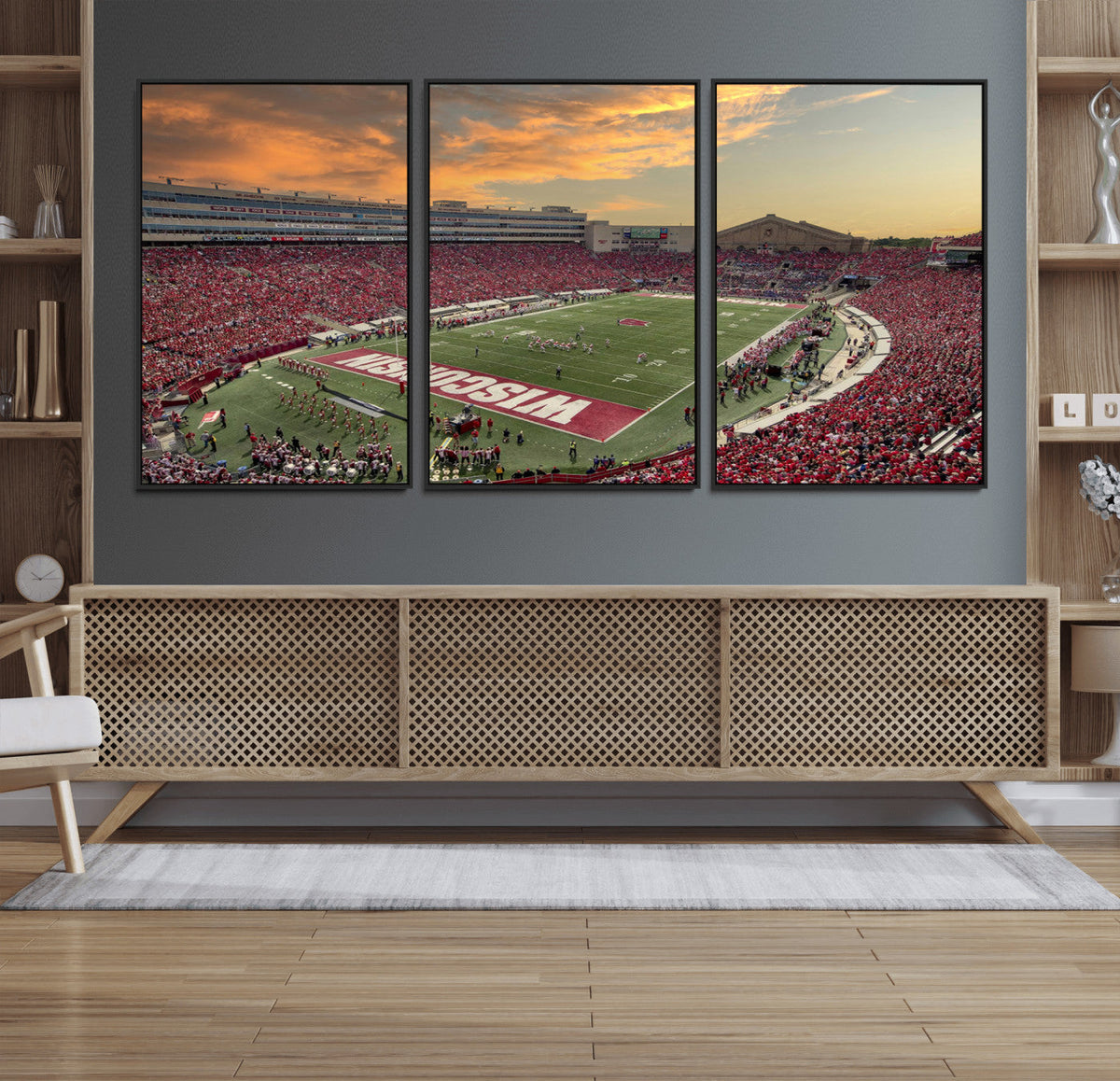 Camp Randall Stadium Wisconsin Badgers Large Wall Art Canvas