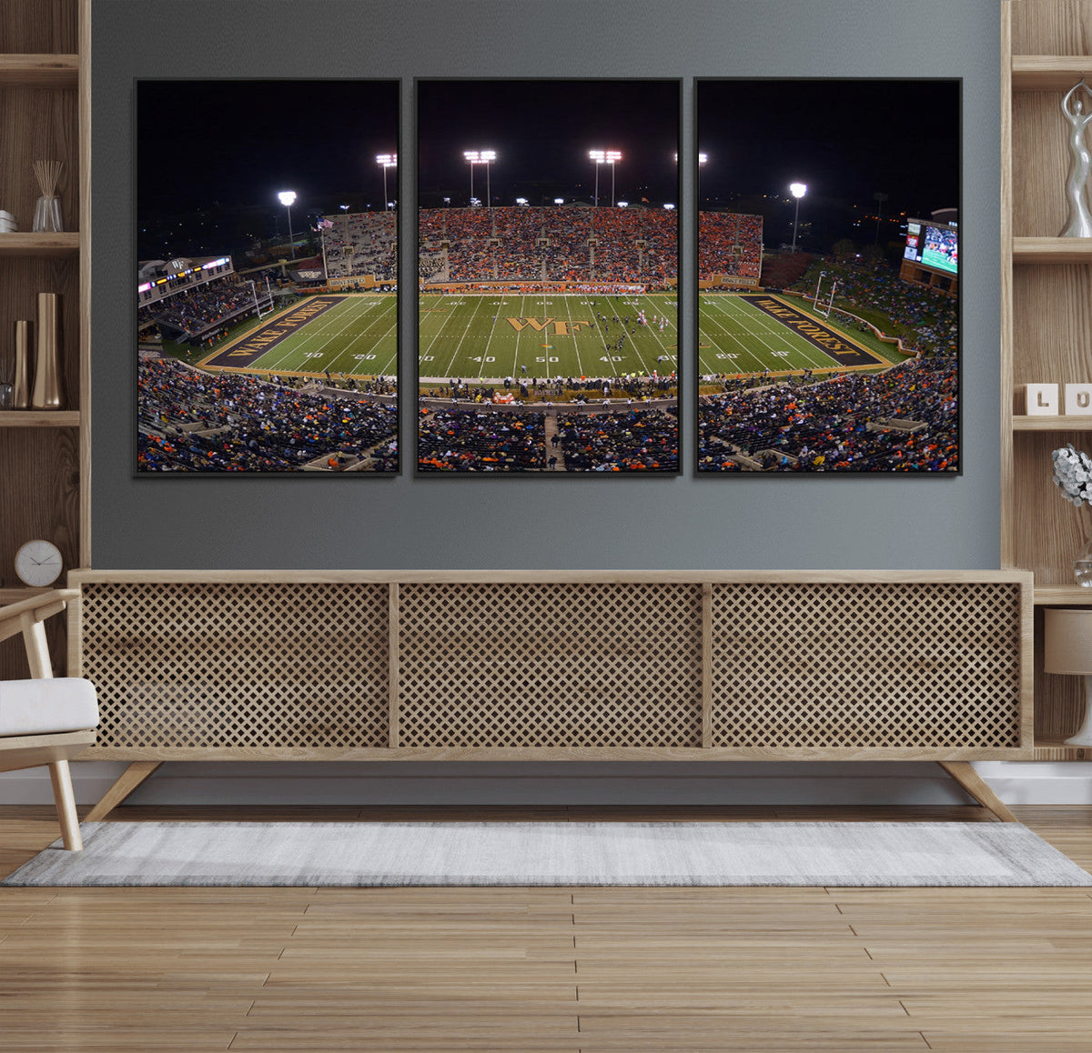 Demon Deacons Print Canvas, Football Team Print -