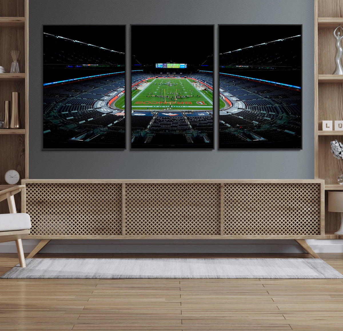 Denver Broncos Football Team Print Canvas- Denver Empower