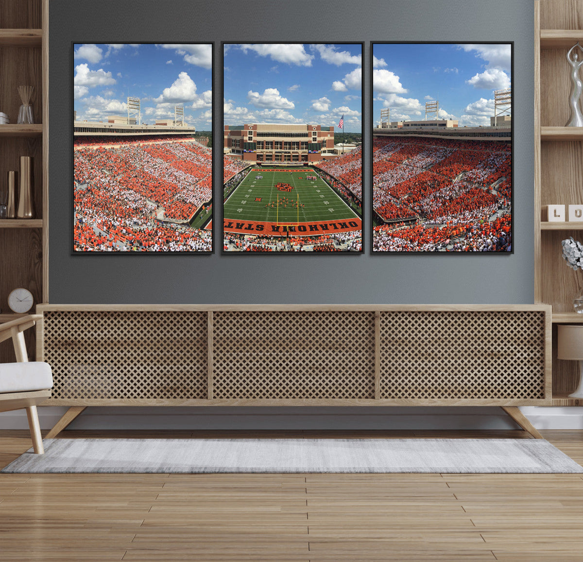 Oklahoma State Cowboys Football Team Print - Stillwater