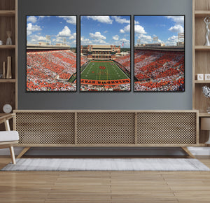 Oklahoma State Cowboys Football Team Print - Stillwater