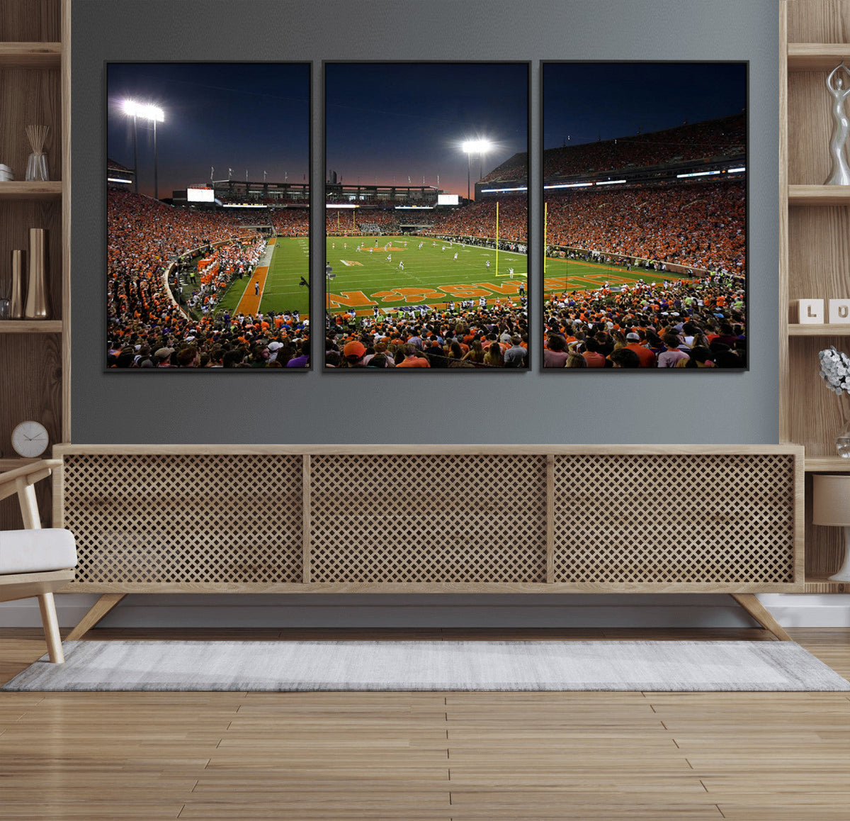 Clemson University Tigers Art Print, Football Team Print -
