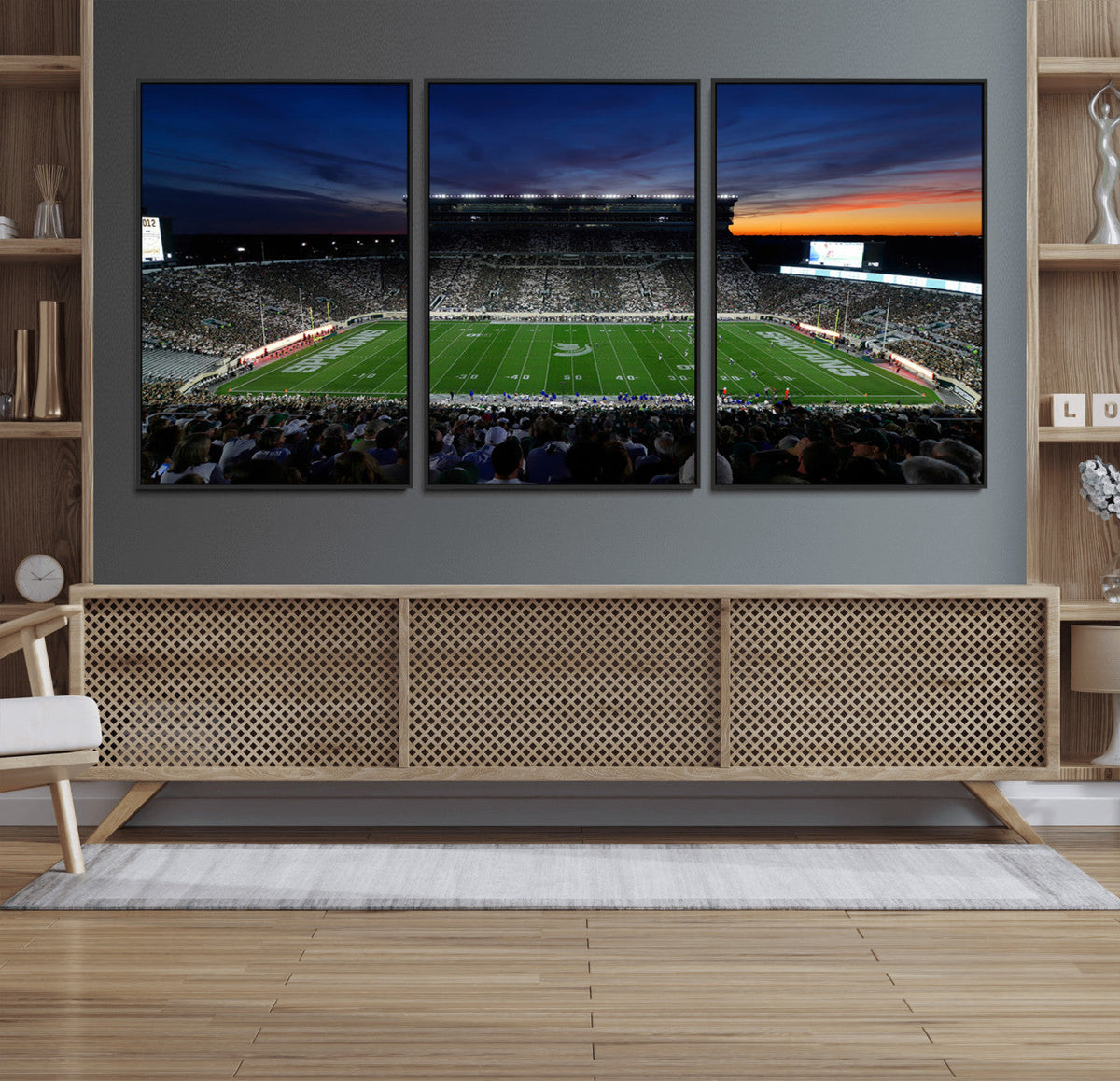 Michigan State Spartans Football Team Print - East Lansing