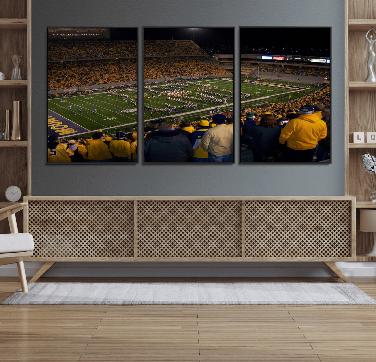 West Virginia Uni Mountaineers Football Team Print - Milan