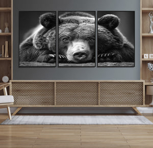 Resting Grizzly 399 Bear Canvas Print | Ready to Hang Wall