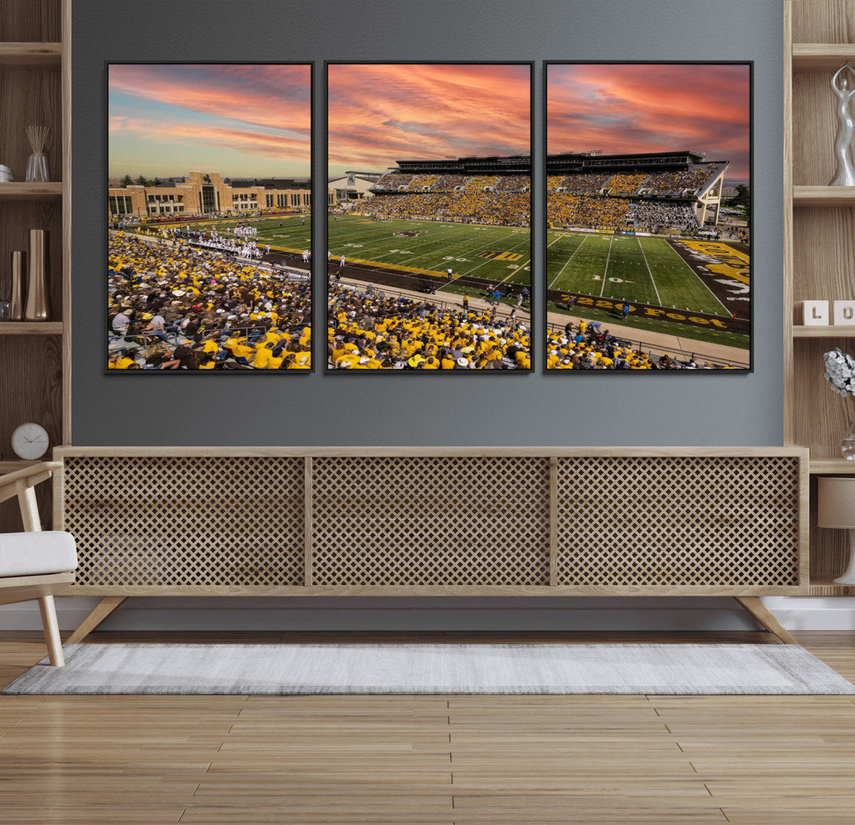 University of Wyoming Cowboys Football Team Print - Laramie