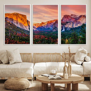 Yosemite Nal Park Wall Art Landscape Canvas Print El Capitan