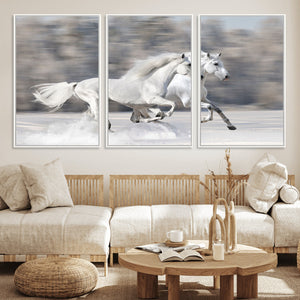 The White Horses Wall Art, Framed White Horses Wall Art