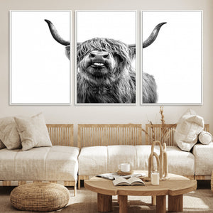 Fanny Scottish Highland Cow Cattle Art Print Farmhouse Wall