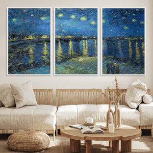 Vincent van Gogh Starry Night over the Rhone Abstract Wall
