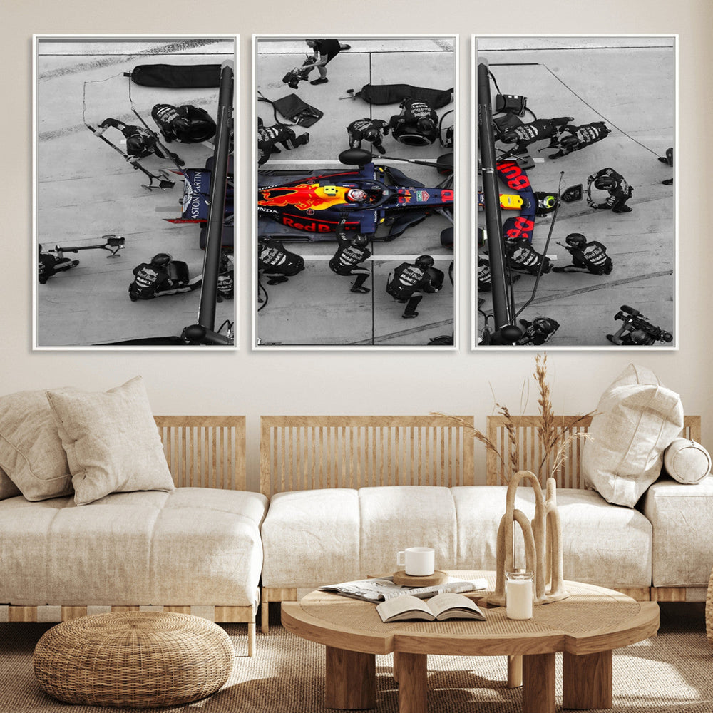 RedBull Formula 1 Canvas Wall Art Print